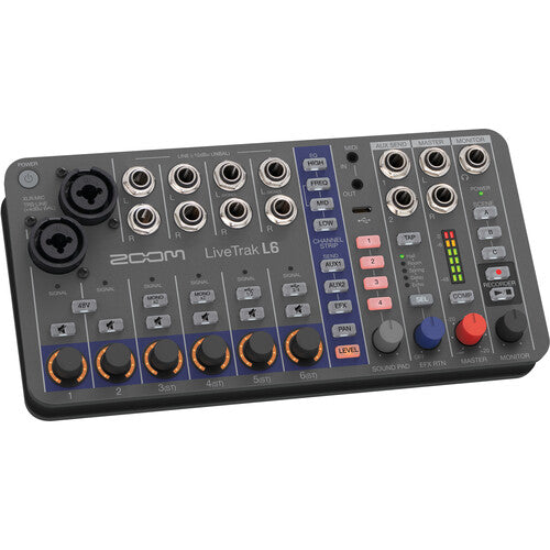 Zoom LiveTrak L-6 Portable 6-Channel Digital Mixer and Multitrack