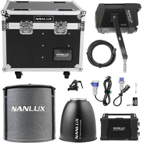 Nanlux Evoke 2400B 2400W Bi-Color LED Spot Light Road Case Kit (reflector in a soft bag)