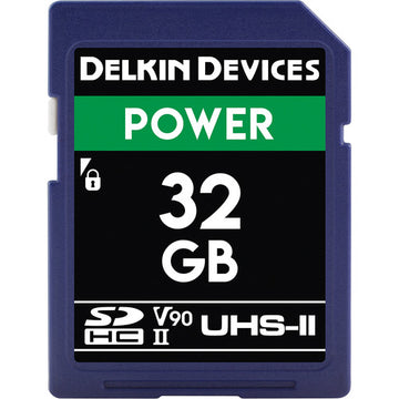 Delkin DDSDG200032G 32GB Power UHS-II SDHC Memory Card