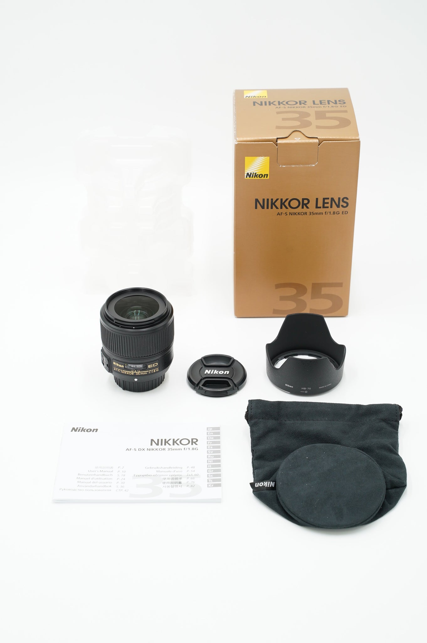 Nikon AFS35/1.8G/80415 AF-S DX Nikkor 35mm f/1.8G, Used