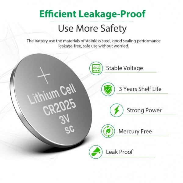 LiCB CR2025 3V Lithium Coin Battery