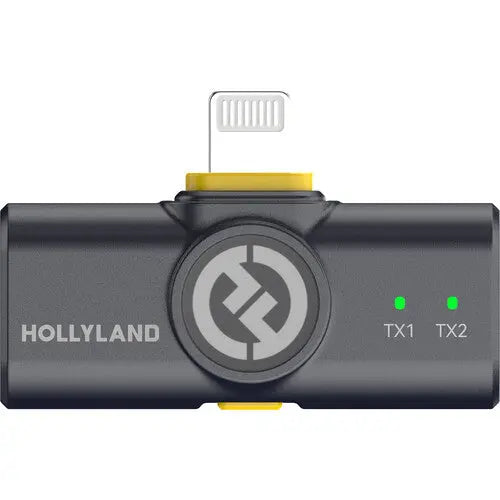 Hollyland LARK M2 DUO 2-Person Wireless Microphone System with Lightning Connector (2.4 GHz, Shine Charcoal) - AVC photo video store