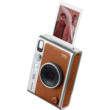 Fujifilm Instax Mini EVO Hybrid Instant Camera, Brown