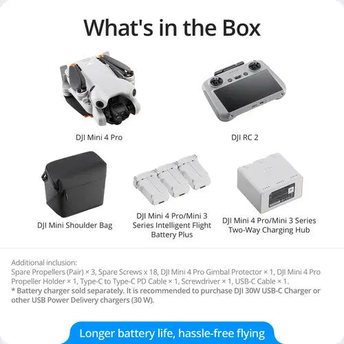 DJI Mini 4 Pro Fly More Combo Plus w/RC 2 - AVC photo video store
