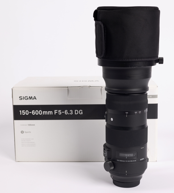 Sigma 150600C/54166 150-600mm f/5-6.3 DG OS HSM Sports Lens F/Canon, Used