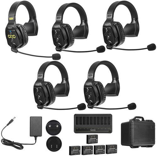 Saramonic WiTalk-WT5S 5-Person Full-Duplex Wireless Single-Ear Headset Intercom System (1.9 GHz)