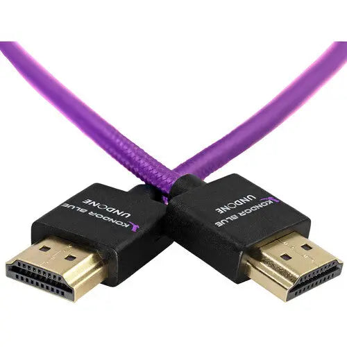 Kondor Blue Gerald Undone MK2 18" Full HDMI Straight Braided Cable (Purple) - AVC photo video store