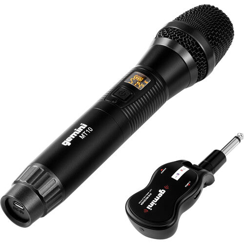 Gemini GMU-M100 Handheld UHF Wireless Microphone System with Plug-In Receiver (512 to 541.7 MHz)