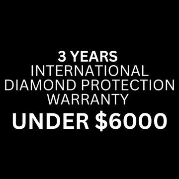 1822 3 Years International Diamond Protection Warranty, Under $6,000