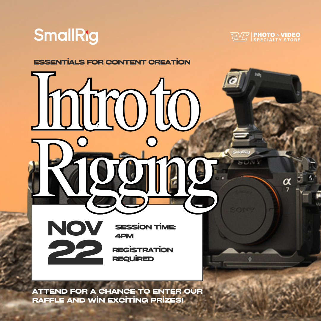 Nov 22nd Friday - SMALLRIG CLASS :  Intro to Rigging Essentials