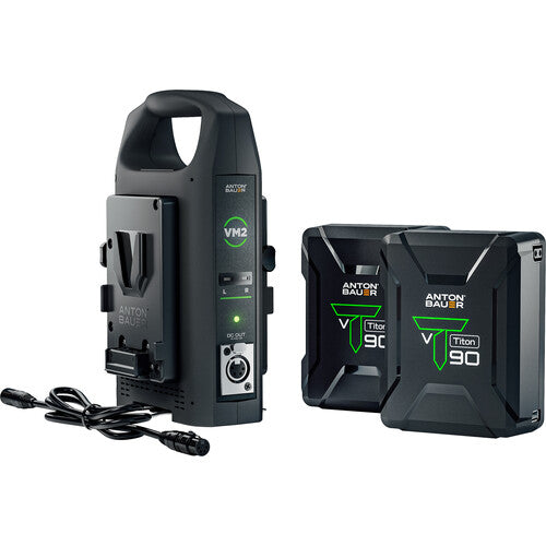 Anton Bauer Titon 90 2-Battery and Charger Travel Kit (V-Mount)