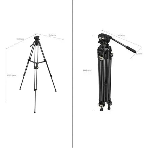 SmallRig 3751B AD-01 Heavy-Duty Tripod with Fluid Head - AVC photo video store