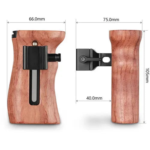 SmallRig 2187C Wooden Side Handle with NATO Clamp - AVC photo video store