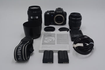 Olympus E500/11747 Evolt E500 Digital Camera w/17.5-45mm + 40-150mm, Used