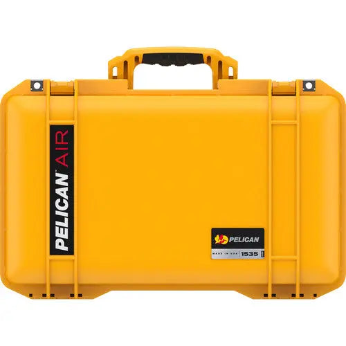 Pelican 1535AirWF Wheeled Carry-On Hard Case with Foam Insert (Yellow) - AVC photo video store