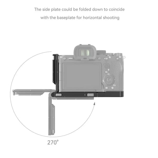 SmallRig 3984 Foldable L-Shape Mount Plate F/A7R V, A7 V, A7 IV, A7S III - AVC photo video store