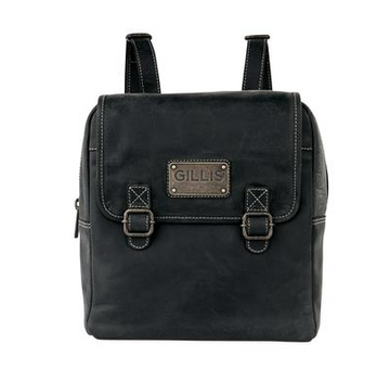 Dorr Trafalgar Knapsack Leather Backpack Vintage Black