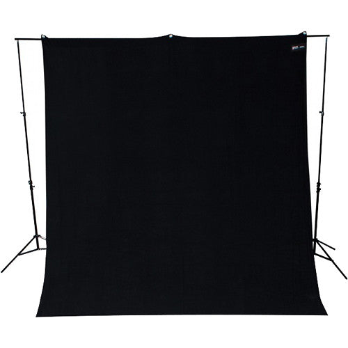 Westcott 133 9X10' Wrinkle-Resistant Polyester Backdrop (Rich Black)