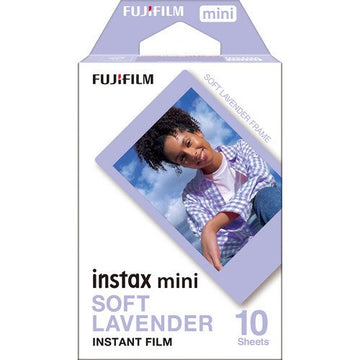 Fujifilm Instax Mini Soft Lavender Instant Film, 10 Sheets