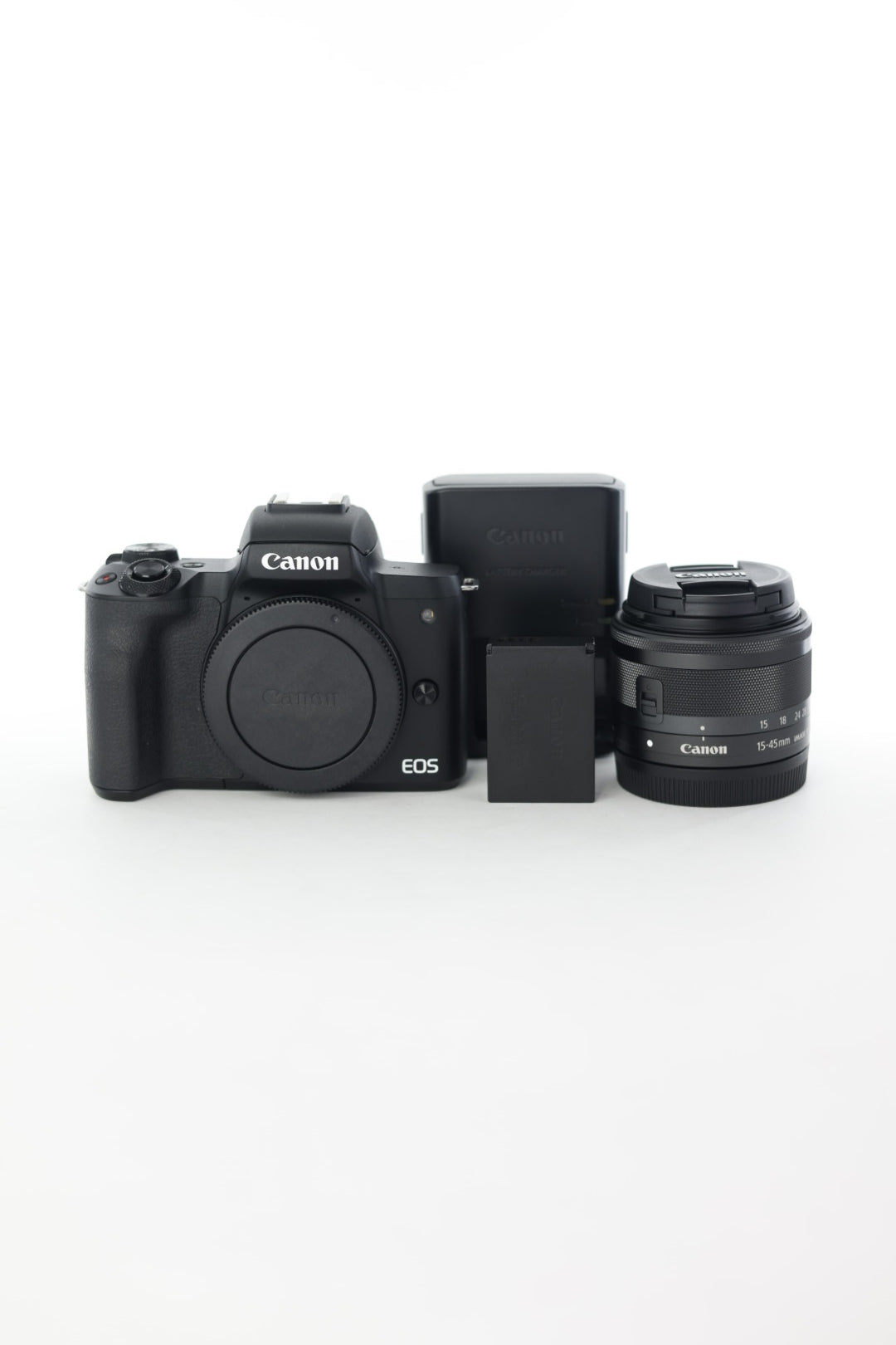 Canon M50IIB/1545/06239 EOS M50 Mark II + 15-45mm Lens, Black, Used