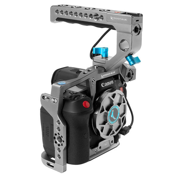 Kondor Blue Canon R5C Cine Cage with Top Handle (Space Gray) - AVC photo video store