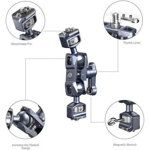 SmallRig 3873 Magic Arm with Dual Ball Heads (1/4"-20 Screws) - AVC photo video store