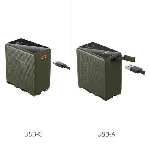 SmallRig 4577 L-Series/NP-F970 USB-C Rechargeable Camera Battery (Green) - AVC photo video store