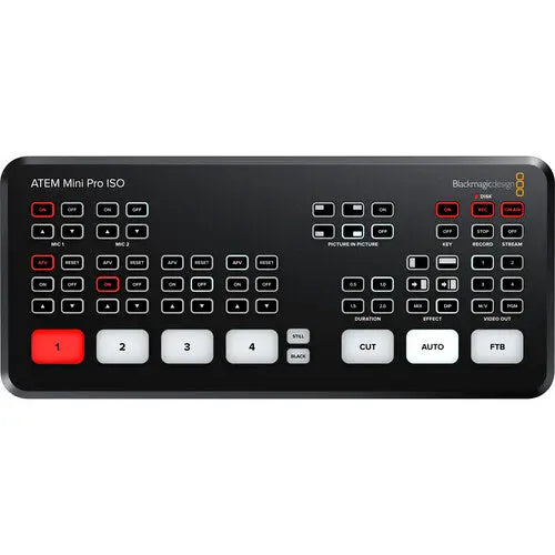 Blackmagic Atem Mini Pro ISO HDMI Live Stream Switcher - AVC photo video store