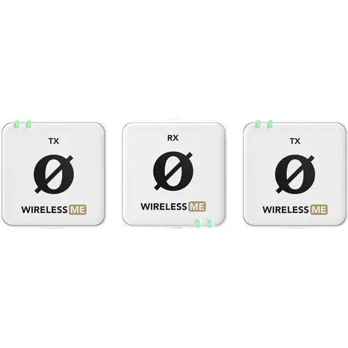 Rode Wireless ME Dual Compact Digital Wireless Microphone System (2.4 GHz, White) - AVC photo video store