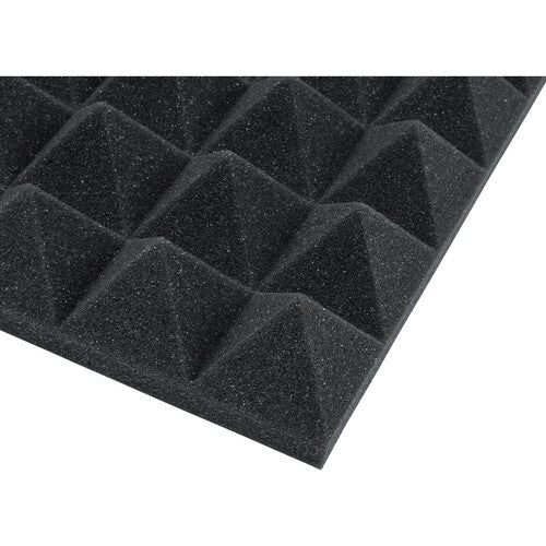 Gator Frameworks 12x12"Acoustic Pyramid Panel (Charcoal) 8-Pack