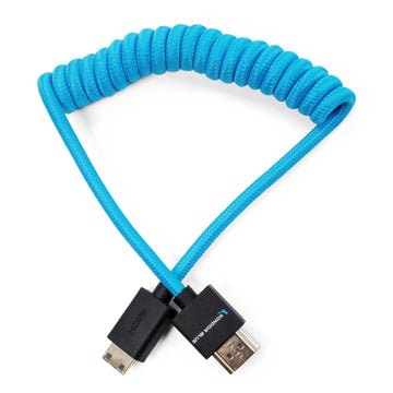 Kondor Blue Coiled Mini HDMI to Full HDMI (12-24")