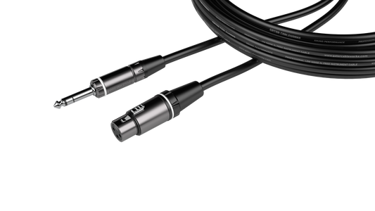 Gator Frameworks 18" XLR F to TRS Cable