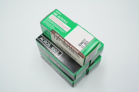 Fujifilm ACROS100 II Neopan 120 Roll Film (Expired 01/21), Bundle of 5