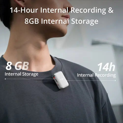 DJI MIC 2 Wireless Microphone Transmitter (1 TX), Platinum White - AVC photo video store