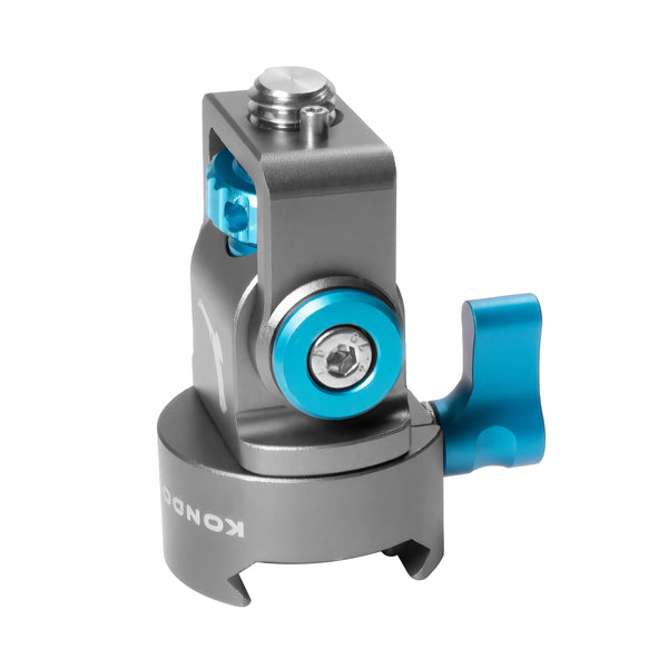 Suporte de monitor giratório azul Kondor com pino Arri (panorâmica/inclinação) (versão com braçadeira NATO) (cinza espacial)