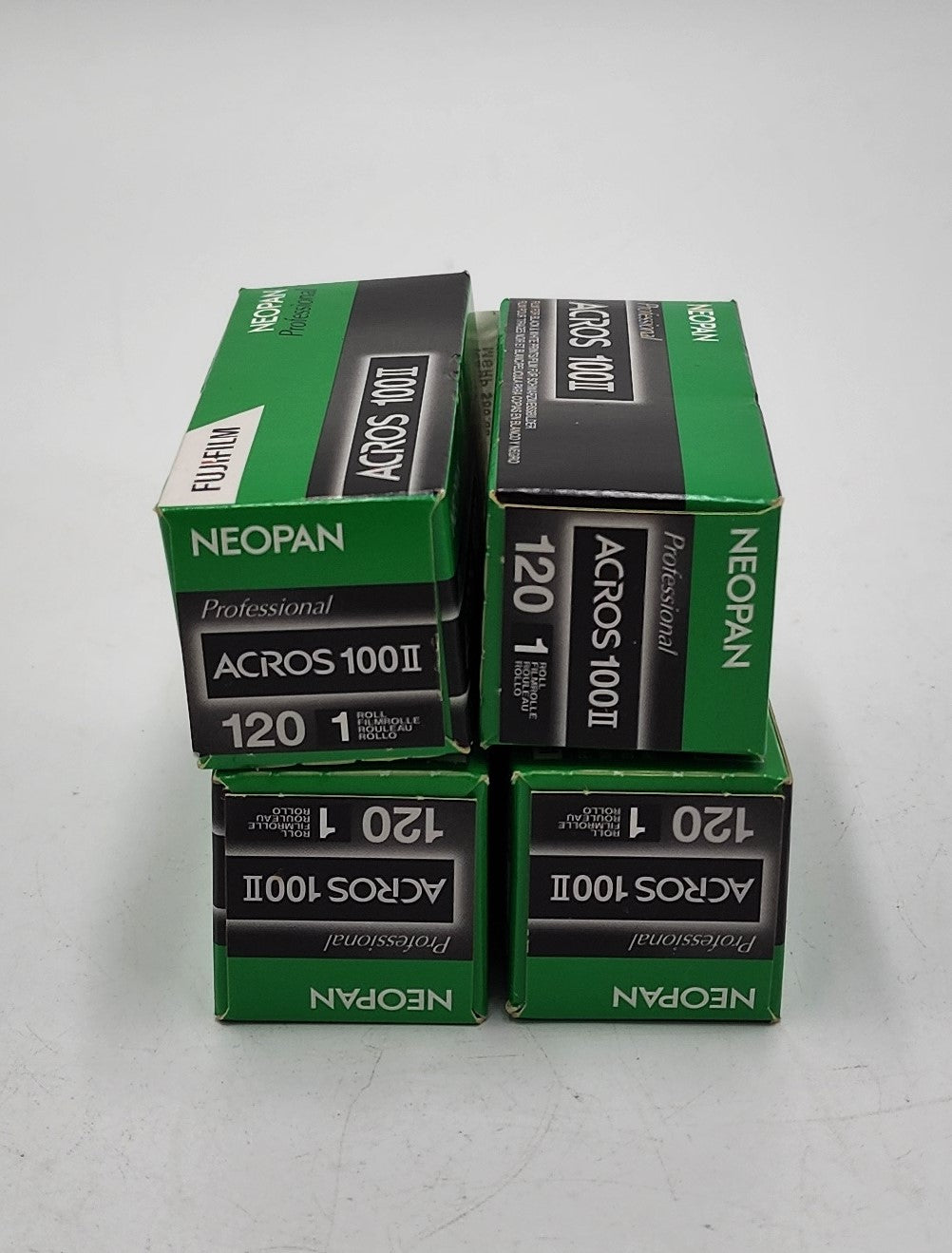 Fujifilm ACROS100 II Neopan 120 Roll Film (Expired 01/21), Bundle of 4