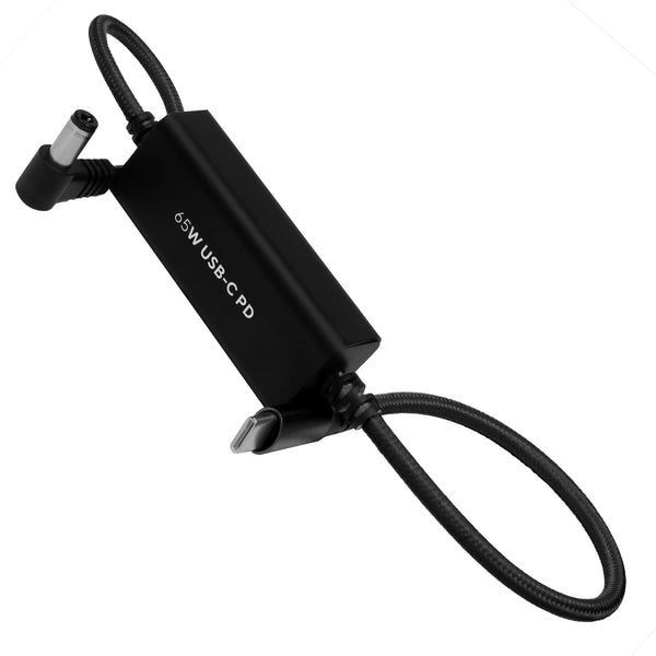 Kondor Blue 16" DC to USB C Power Delivery Cable for Mirrorless cameras (Raven Black) - AVC photo video store