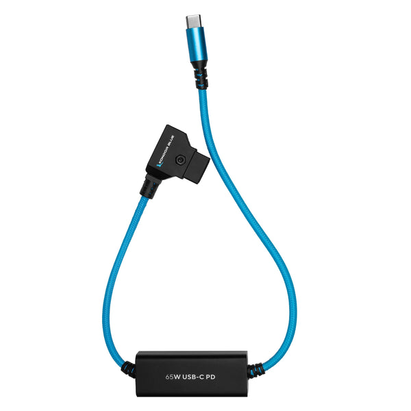 Cabo de alimentação D-Tap para USB C Kondor Blue de 16" para câmeras sem espelho e laptops