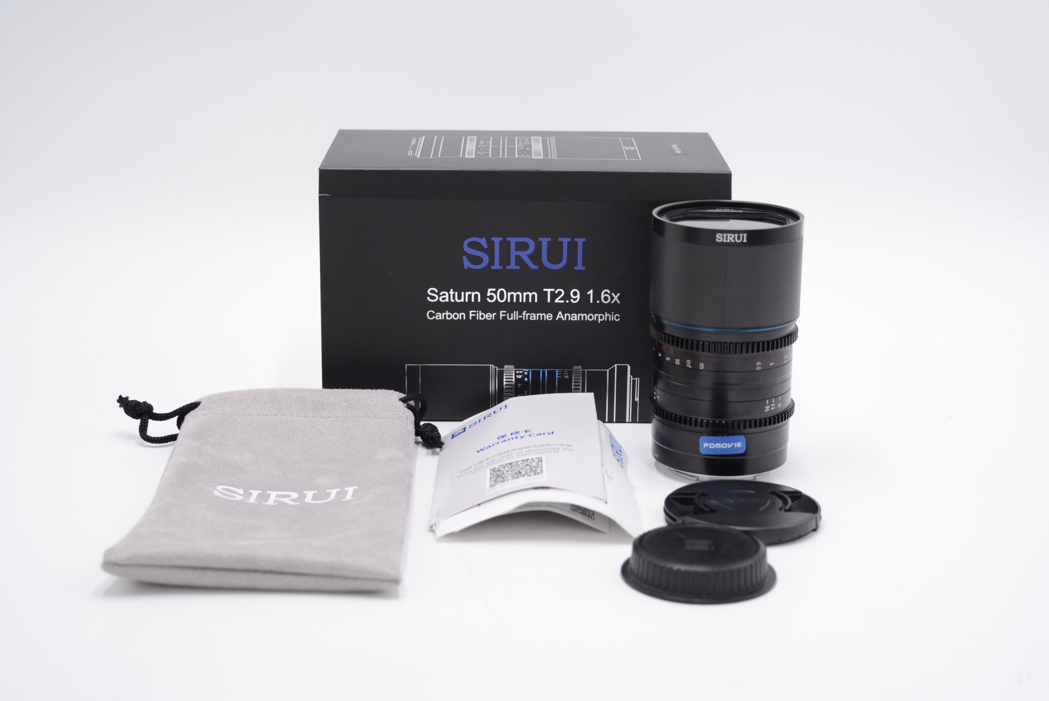 Sirui 50/2.9/00076 Saturn 50mm T2.9 Anamorphic 1.6X Carbon Fiber FF F/Sony E-mount, Used