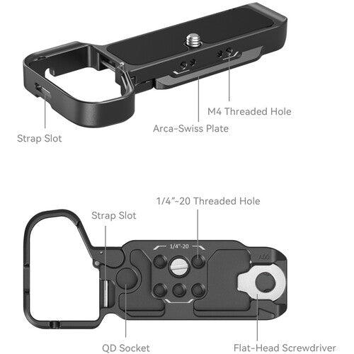 SmallRig 4438 Bottom Mount Plate for Sony a7C II & a7CR (Black)