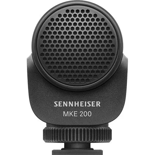 Sennheiser MKE200 Compact, Super-Cardioid On-Camera Microphone W/Built-In Wind Protection & Shock Absorption - AVC photo video store