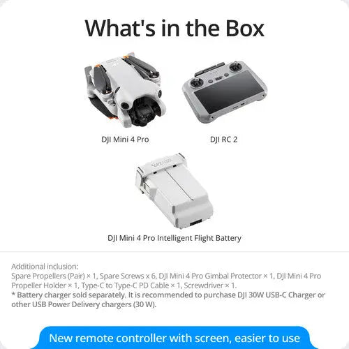 DJI Mini 4 Pro w/RC 2 Controller - AVC photo video store