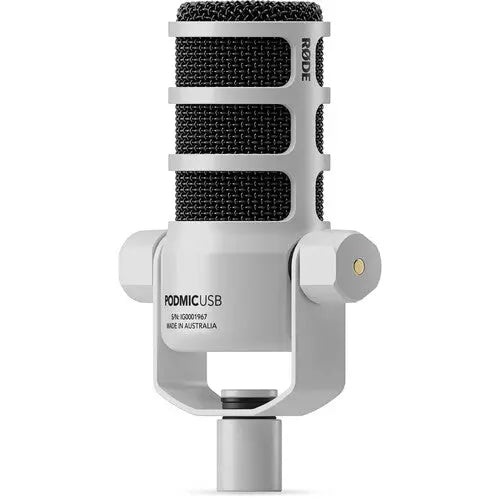 Rode PodMic USB and XLR Dynamic Broadcast Microphone White - AVC photo video store