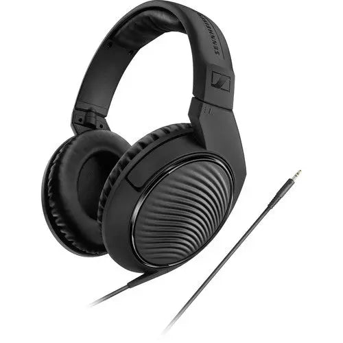 Sennheiser HD200 Pro Dynamic Stereo Headphone, 32 Â„¦, Closed, Over-Ear, Coiled Cable 3 M, Minijack 3,5 Mm, 6,3 Mm Adapter Included - AVC photo video store
