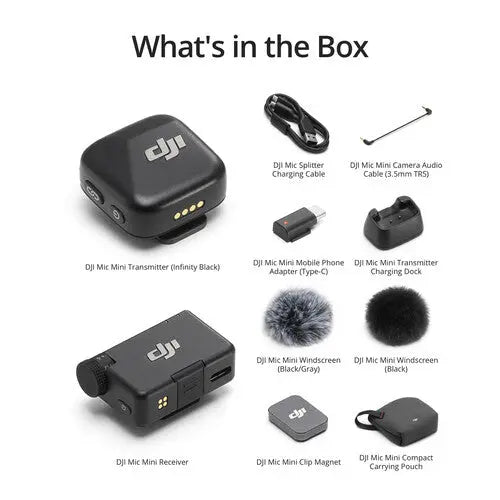 DJI MIC Mini Wireless Microphone Kit (1 TX + 1 RX) - AVC photo video store