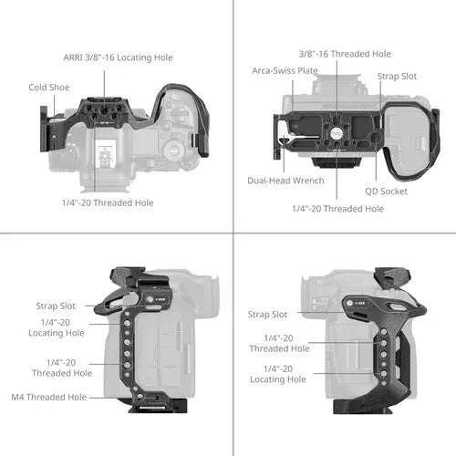 SmallRig 4975 Black Mamba Cage for Canon EOS R5 Mark II - AVC photo video store