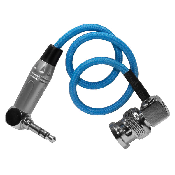 Cabo Kondor Blue 10" BNC para código de tempo em ângulo reto de 3,5 mm