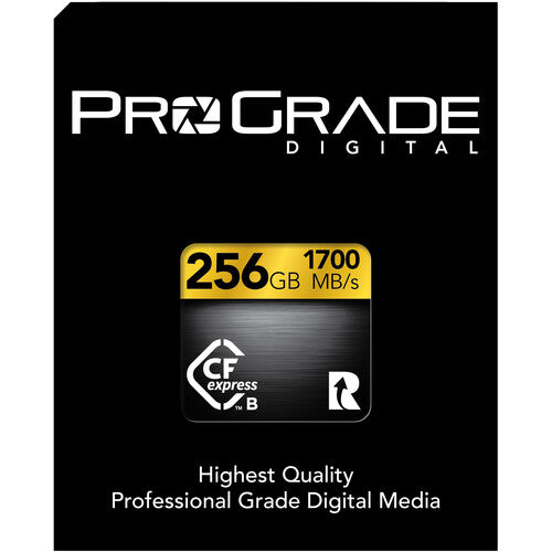 Prograde Digital PGCFX256GAPNA 256GB CFexpress 2.0 Type B Gold Memory Card