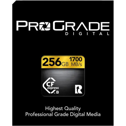 Prograde Digital PGCFX256GAPNA 256GB CFexpress 2.0 Type B Gold Memory Card - AVC photo video store