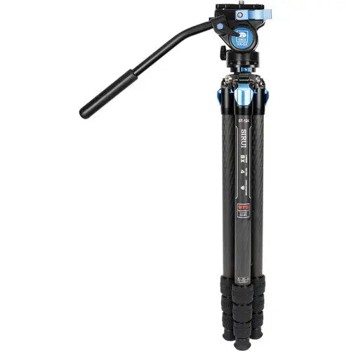 Sirui ST124 4-Section Carbon Fiber Tripod & VA-5 X Fluid Head Kit - AVC photo video store